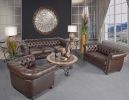 Classic Chesterfield Brown Sofa