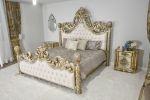 Platine Grand Carved King Bed