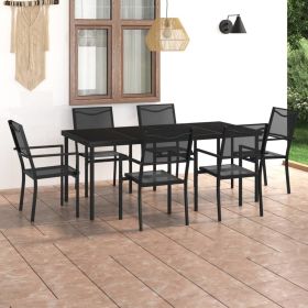 7 Piece Patio Dining Set Steel