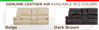 Global United Leather-Air Recliining Loveseat