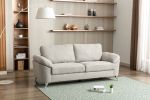 Contemporary Living Room 1pc Gray Color Sofa with Metal Legs Plywood Casual Style Furniture