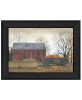 "Pumpkin Wagon" by Billy Jacobs, Ready to Hang Framed Print, Black Frame