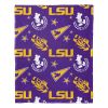 LSU OFFICIAL NCAA & Disney's Mickey Mouse Character Hugger Pillow & Silk Touch Throw Set