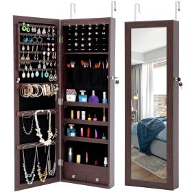 LEDs Mirror Jewelry Cabinet