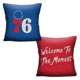 76ers OFFICIAL "Invert" Woven Pillow