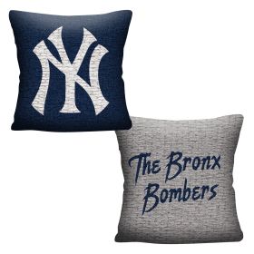 Yankees OFFICIAL "Invert" Woven Pillow