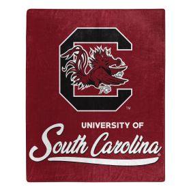 South Carolina OFFICIAL NCAA "Signature" Raschel Throw Blanket