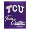 TCU OFFICIAL NCAA "Signature" Raschel Throw Blanket