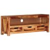 TV Stand 43.3"x11.8"x15.7" Solid Wood Acacia