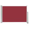 Patio Retractable Side Awning 23.6"x118.1" Red