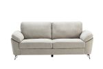 Contemporary Living Room 1pc Gray Color Sofa with Metal Legs Plywood Casual Style Furniture