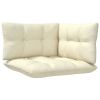 3 Piece Patio Lounge Set with Cream Cushions Solid Pinewood