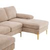 U-Shaped 4-Seat Indoor Modular Sofa Camel