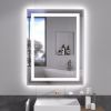 LED Mirror for Bathroom 28x36 with Lights, Anti-Fog, Dimmable, Backlit + Front Lit, Lighted Bathroom Vanity Mirror for Wall, Memory Function, Tempered