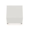 Manhattan Comfort Rockefeller 1.0 Mid-Century Modern Nightstand w/ 1-Drawer in Off White & Nature