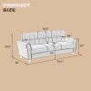 79.9" Modern Living Room Sofa Linen Upholstered Couch Furniture for Home or Office ,Light Grey,(3-Seat,Old Sku:WF288519AAR)