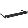 Floating Wall Shelf Black 15.7"x9.1"x1.5" MDF