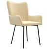 Dining Chairs 2 pcs Cream Velvet