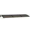 Door Canopy Black 118.1"x39.4" Polycarbonate