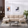 U-Shaped 4-Seat Indoor Modular Sofa Camel