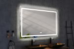 84*48 LED Lighted Bathroom Wall Mounted Mirror with High Lumen+Anti-Fog Separately Control bedroom full-length mirror bathroom led mirror hair salon m