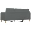 3-Seater Sofa Dark Gray 70.9" Fabric