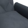 Sofa Bed with Armrests Dark Gray Velvet