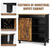 Industrial Storage Cabinet with Sliding Barn Door