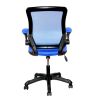 Techni Mobili Mesh Task Office Chair with Flip Up Arms, Blue