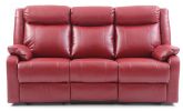 Glory Furniture Ward G765A-RS Double Reclining Sofa , RED