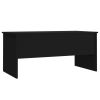 Coffee Table Black 40.2"x19.9"x18.3" Engineered Wood