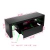 Elegant Household Decoration LED TV Cabinet with Single Drawer Black