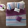 Reversible Quilt Set with Throw Pillows