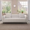 77.2″ Large size two Seat Sofa,Modern Upholstered,White mohair Granular velvet