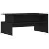 Coffee Table Black 35.4"x21.7"x16.7" Engineered Wood