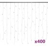 LED Curtain Icicle Lights 393.7" 400 LED Warm White 8 Function