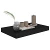 Floating Wall Shelf Black 15.7"x9.1"x1.5" MDF