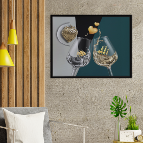 Cheers Art Print (Color: Multi, size: 16Lx24Wx1.25H)