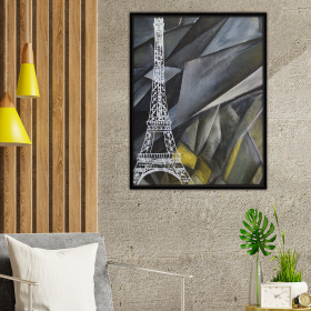 Eiffel Art Print (Color: Multi, size: 24Lx16Wx1.25H)