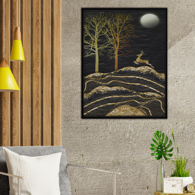 Golden Dream Art Print (Color: Multi, size: 16Lx24Wx1.25H)