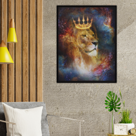 King Art Print (Color: Multi, size: 24Lx16Wx1.25H)