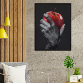 The Apple Art Print (Color: Multi, size: 24Lx16Wx1.25H)