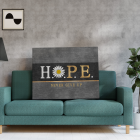 Hope Never Give Up Art Print (Color: Multi, size: 18Lx24Wx1.5H)