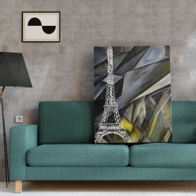 Eiffel Art Print (Color: Multi, size: 36Lx24Wx1.5H)