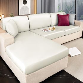 Waterproof technology fabric sofa cover, all inclusive, universal cushion, all season universal seat cushion, leather sofa cover, wholesale of hats (Color: Keyue Beige, size: L)