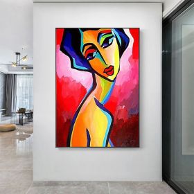 Hand Painted Oil Paintin On Canvas Wall Art Abstract People Classic Living Room Hallway Bedroom Luxurious Decorative Painting (style: 1, size: 50x70cm)