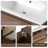 30" Wall Mounting Bathroom Vanity With Gel Sink