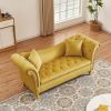 Living Room Sofa Velvet U Shape Backrest with Storage and Storage Space