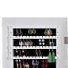 Fashion Simple Jewelry Storage Mirror Cabinet With LED Lights; For Living Room Or Bedroom