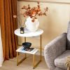 Living Room Bedroom Decor Mobile Sofa End Side Table 2 PCS